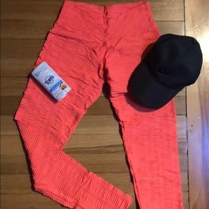 Booty By Brabants Neon orange leggings. like- new!